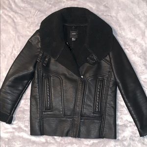 Faux leather jacket